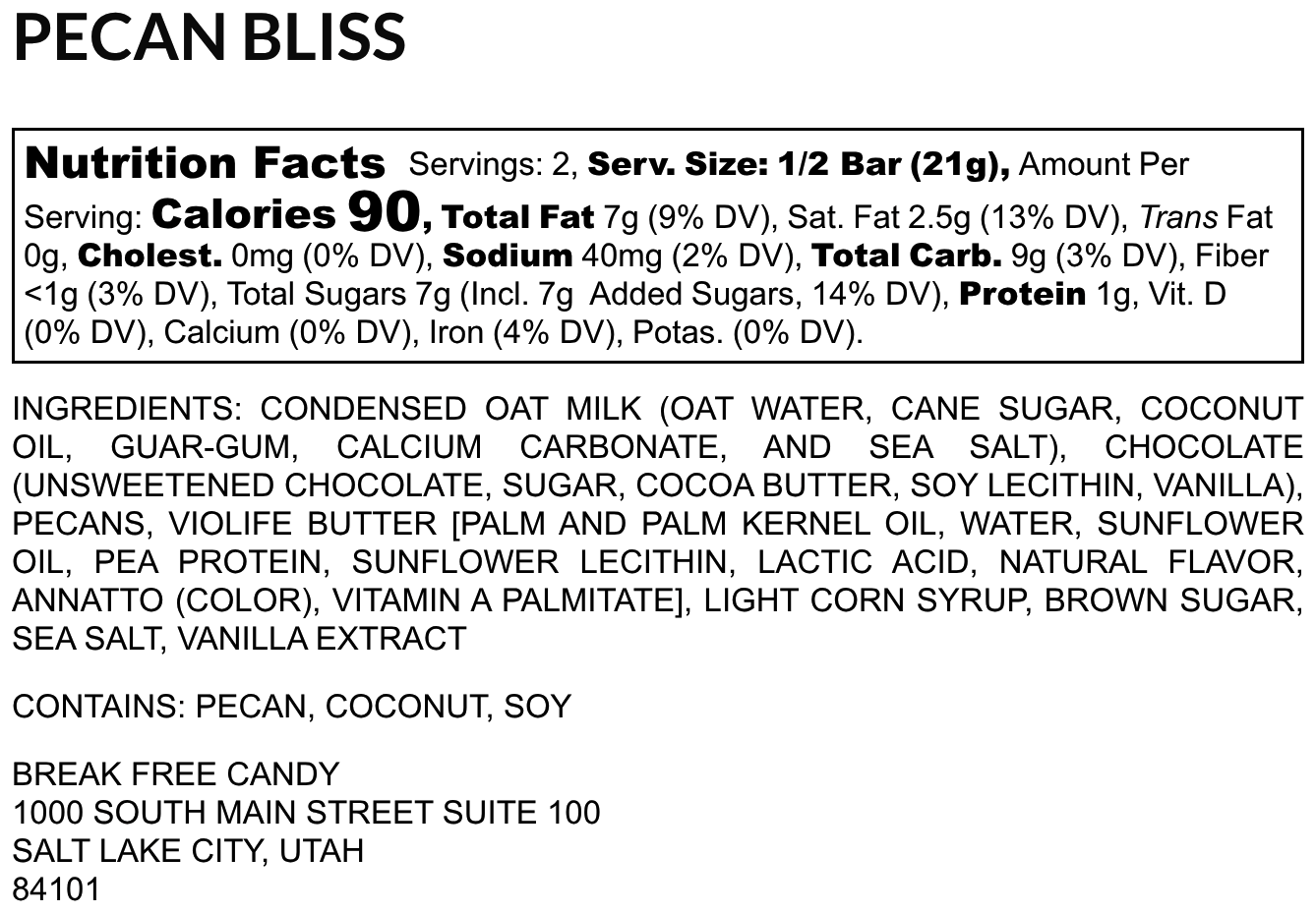 Vegan Pecan Bliss™ (Pack of 4)