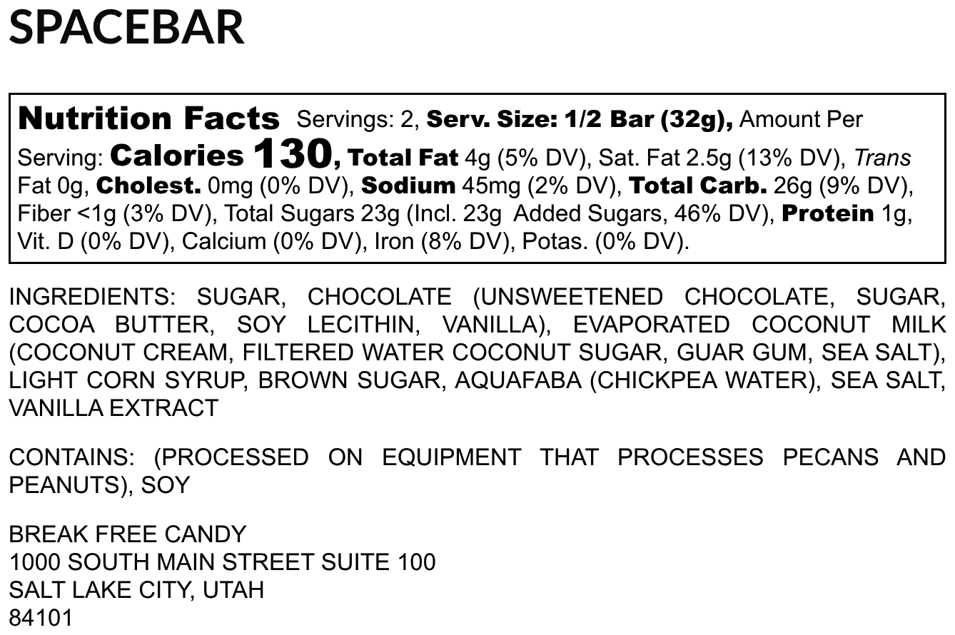 Vegan SpaceBar™ (Pack of 4)