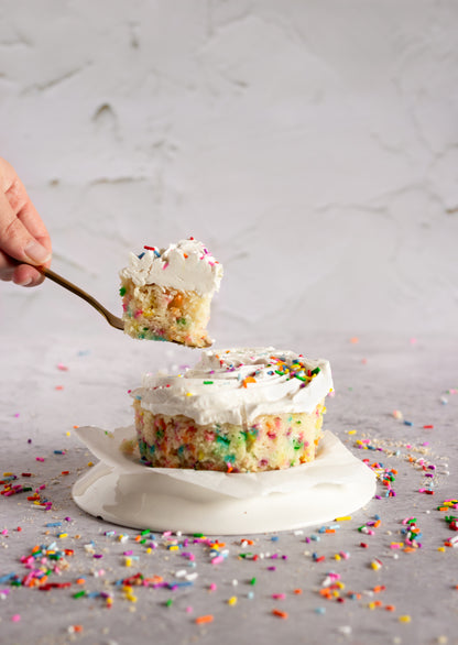 Personal Funfetti Cake