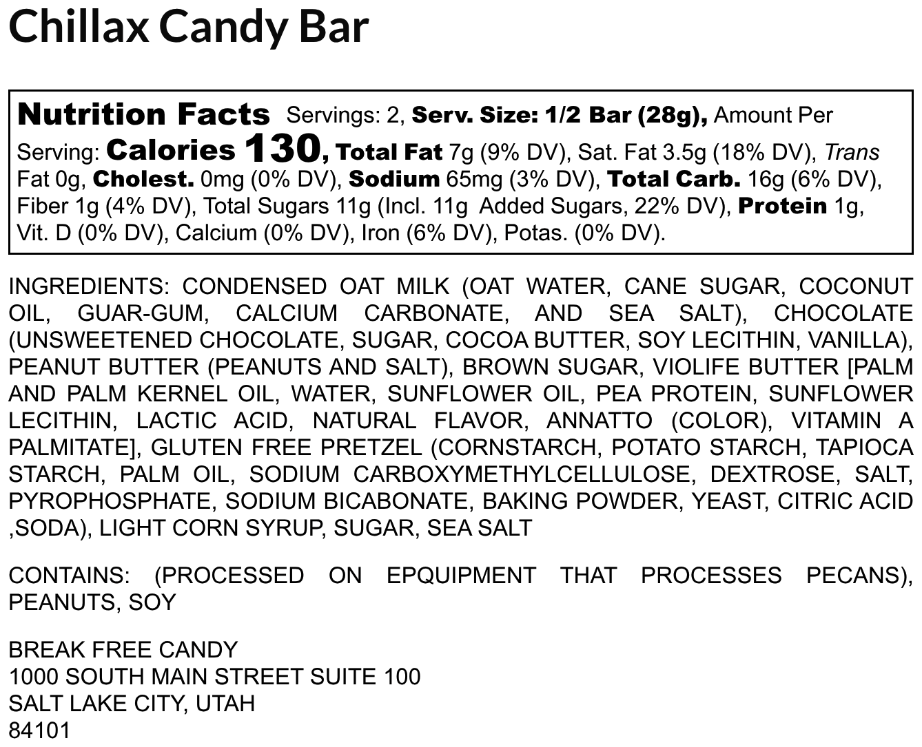 Vegan Chillax Bar™ (Pack of 4)