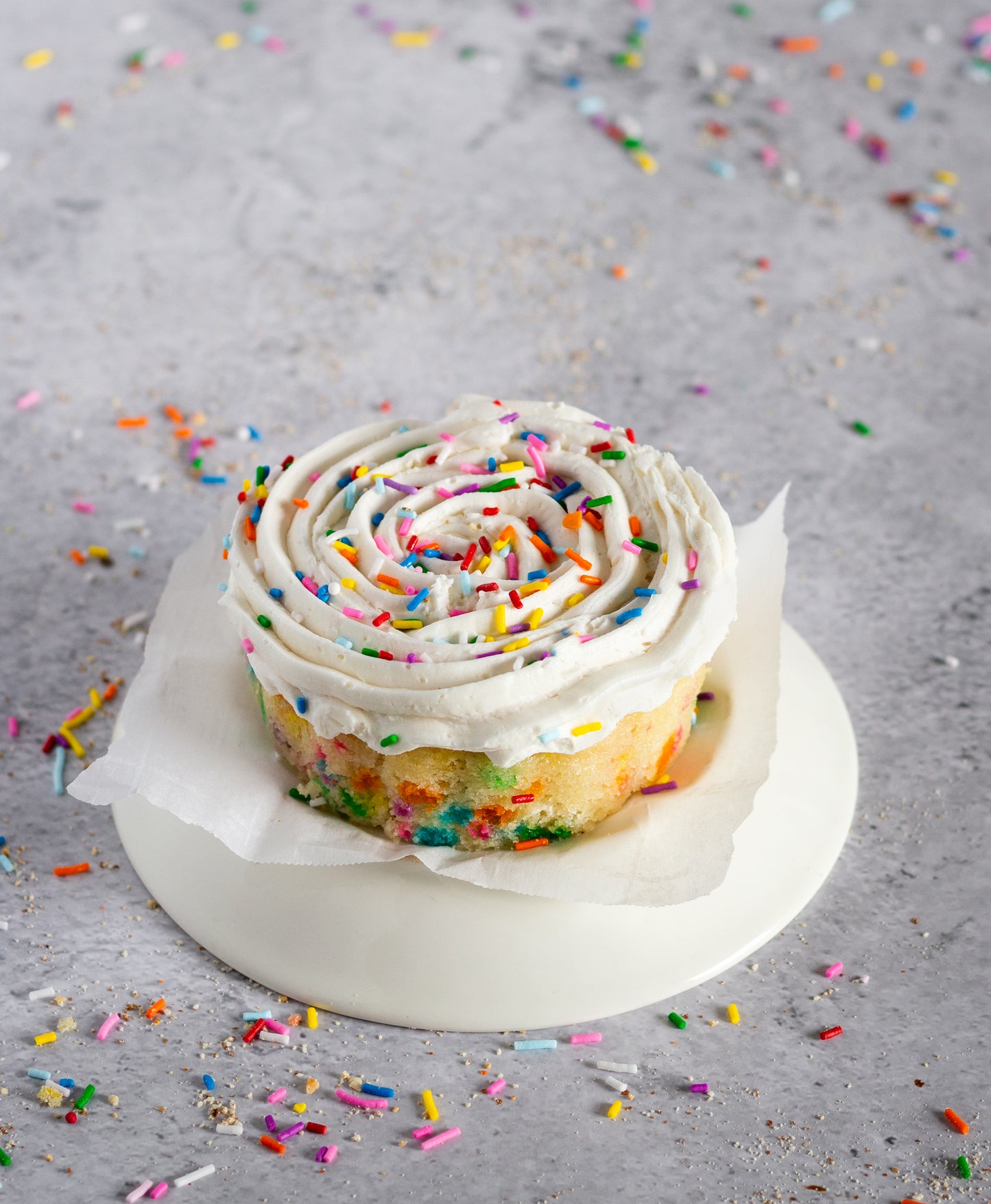 Personal Funfetti Cake