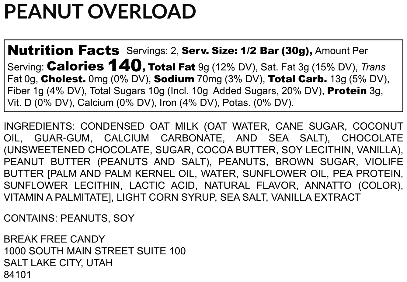 Vegan Peanut Overload™ (Pack of 4)