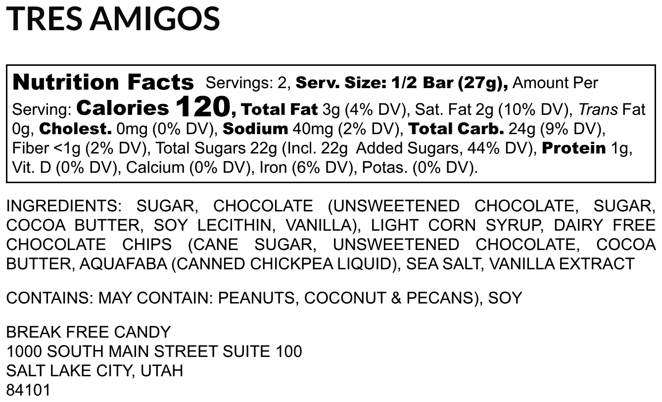 Vegan Tres Amigos™   (Pack of 4)